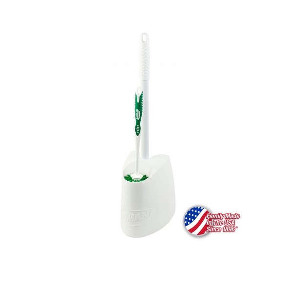 Libman Libman Commercial Toilet Brush/Plunger Combo W/Caddy, White/Green - 1024 - main